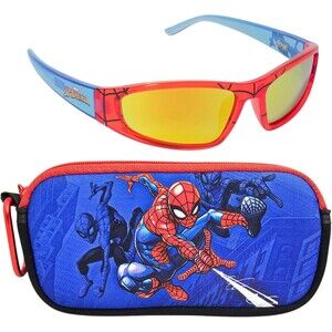 Marvel Spider-Man Boys Red Sport Sunglasses *Case Included*